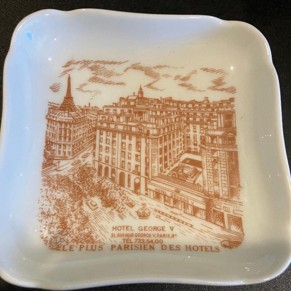 Vintage Limoges George V Porcelain Trinket Dish/Ashtray